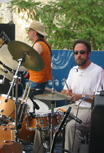 Mark L. & Brad at the Riverhead Blues Festival