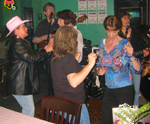 Dancing at Cafe Oasis
