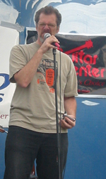 Brad at the Riverhead Blues Festival