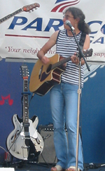 Laurie at the Riverhead Blues Festival