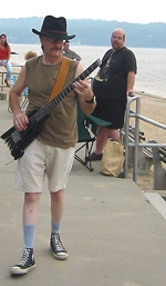 Mark L. (and Joe Geller) at Sea Cliff Beach
